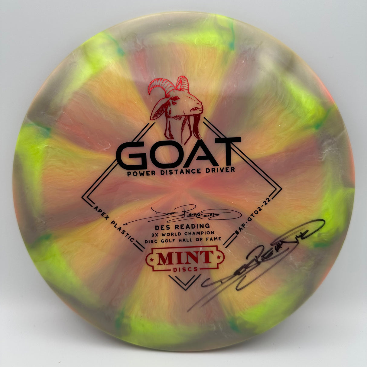 Mint Goat Apex Signed Des Reading