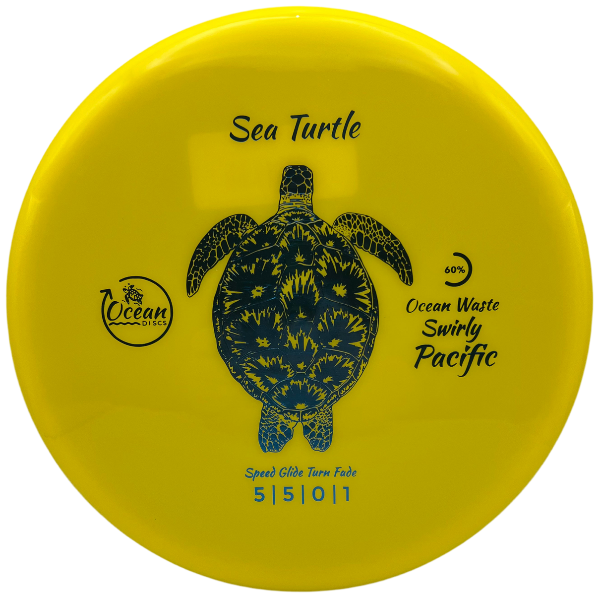 Ocean Discs Swirly Pacific Sea Turtle