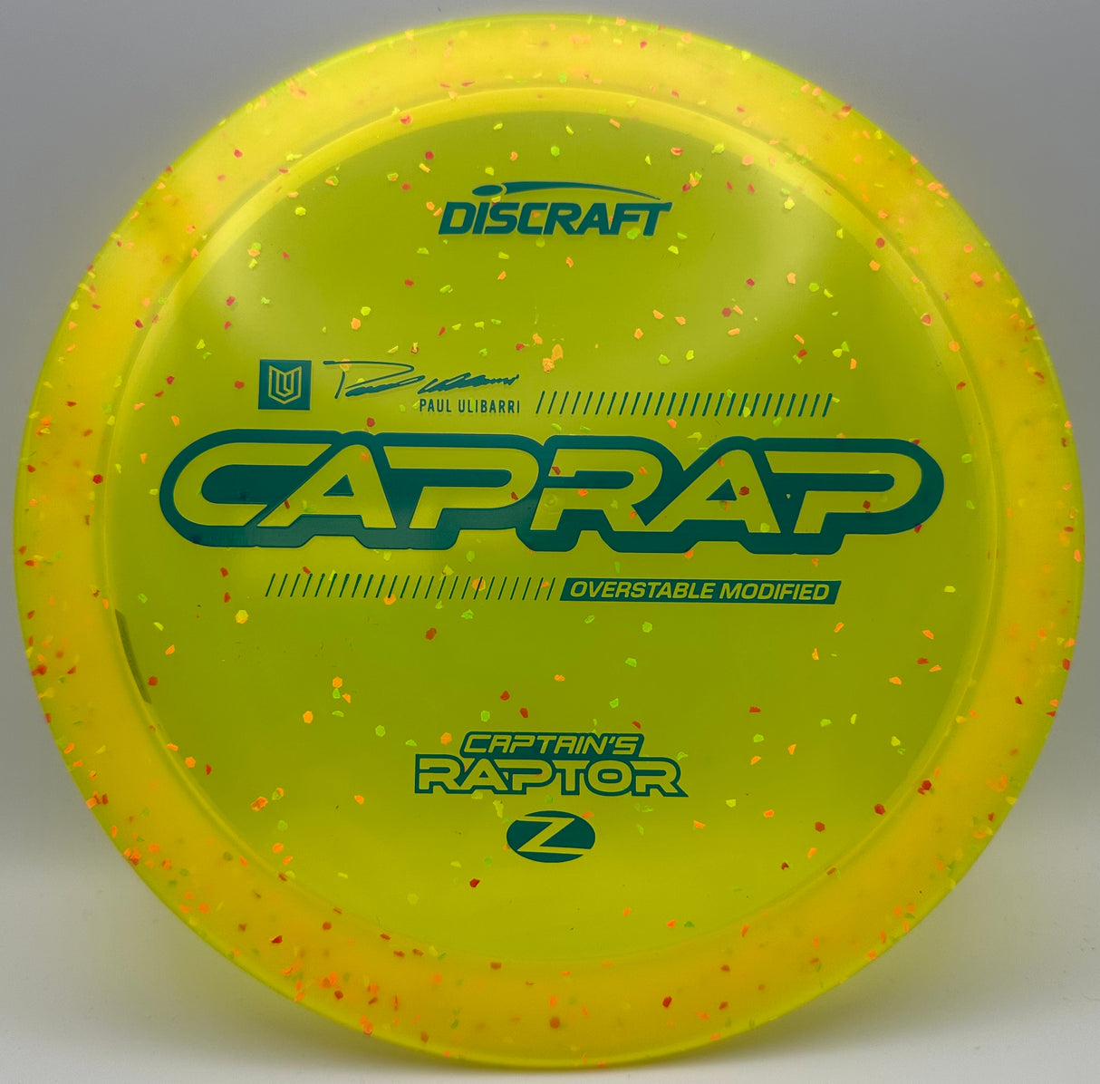 Discraft Z Confetti Captain Raptor Paul Ulibarri CAPRAP