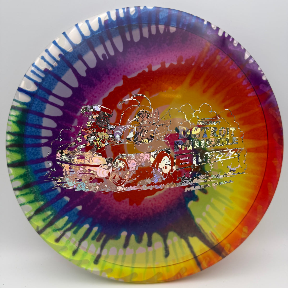 Discraft Fly-Dye Fuzed Buzzz Worlds