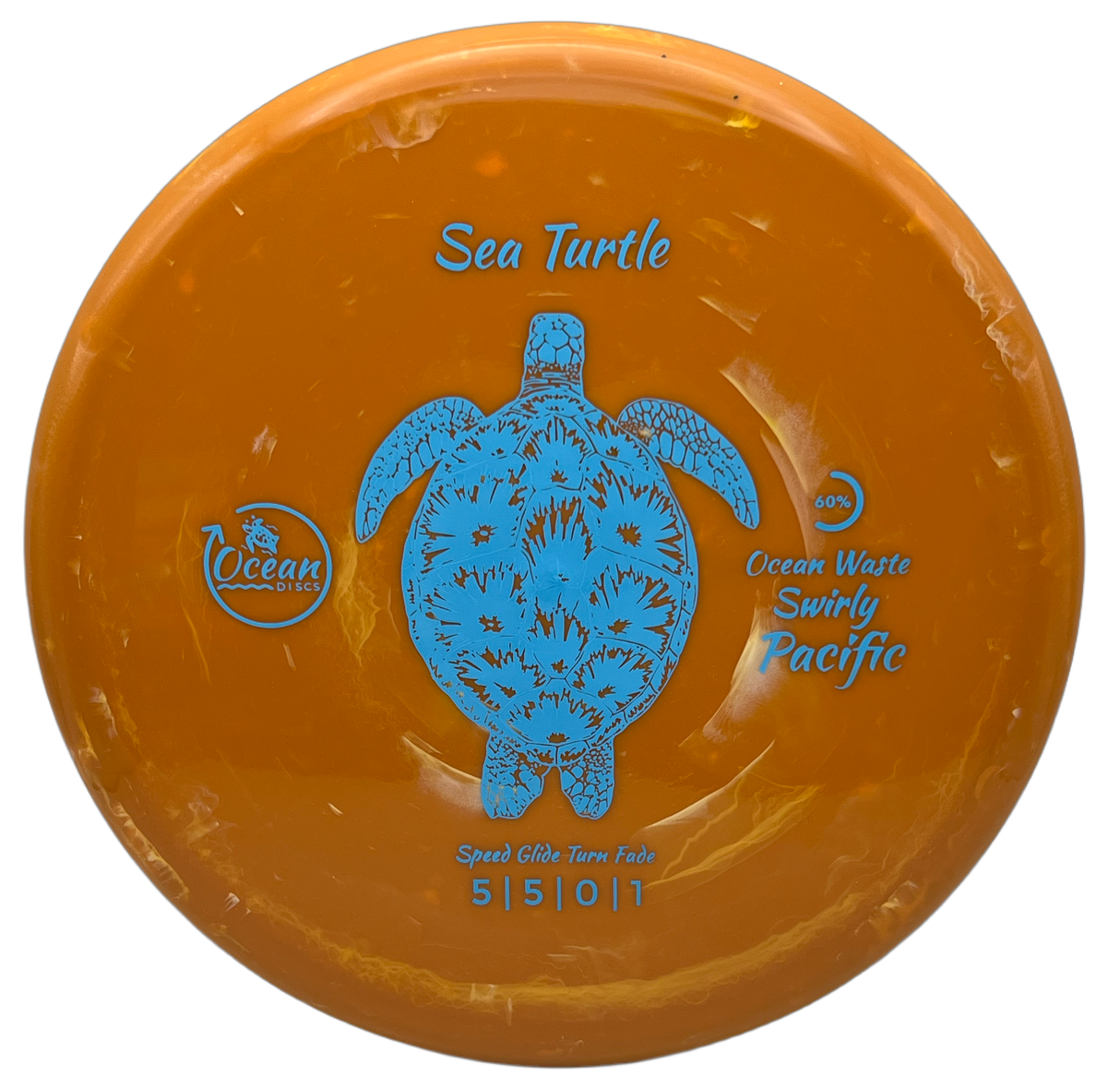 Ocean Discs Swirly Pacific Sea Turtle