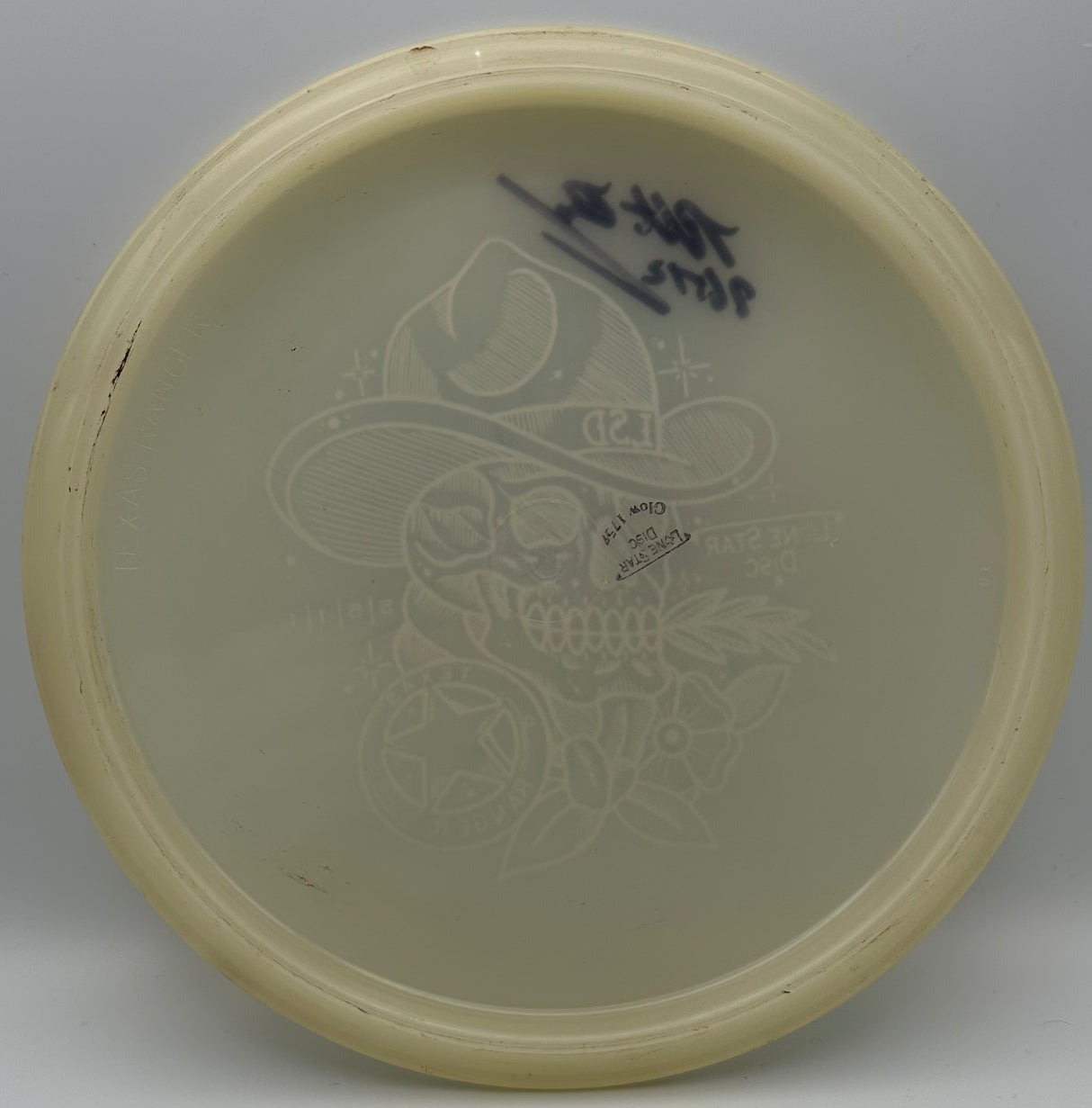 Robert Burridge Lone Star Discs Texas Ranger Signed