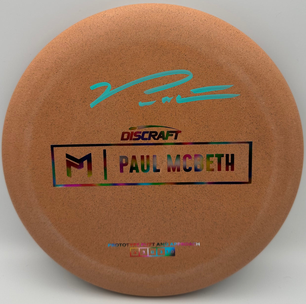 Paul Mcbeth Discraft Prototype Putt and Approach Teal Signed