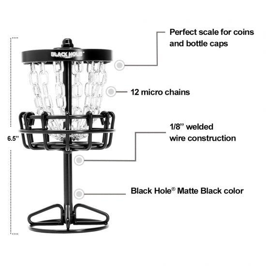 MVP Disc Sports Black Hole Micro Disc Golf Basket
