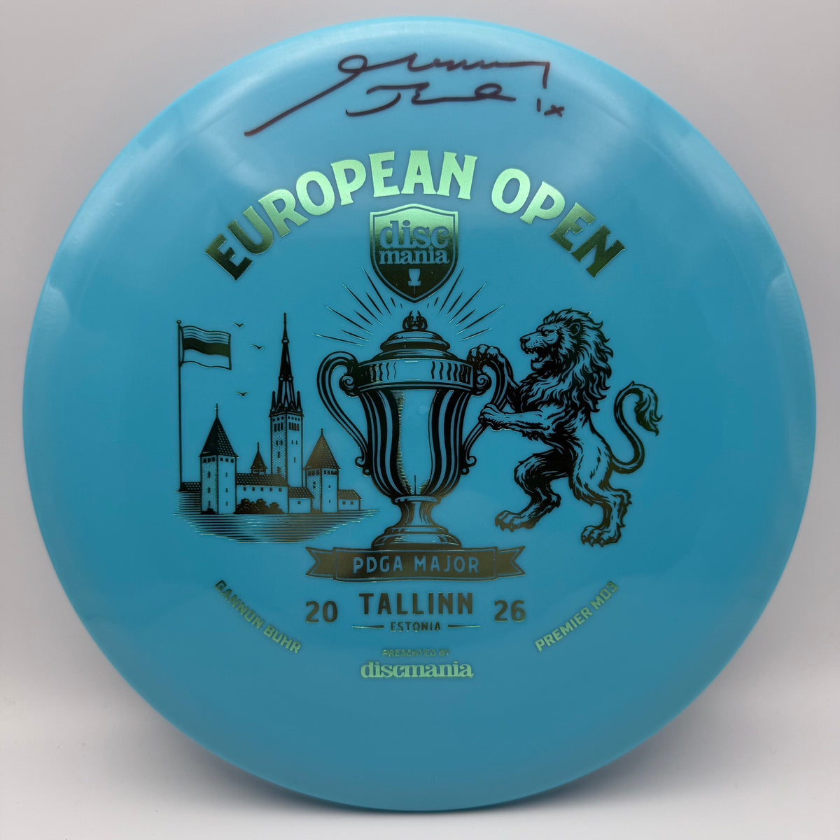 Discmania Gannon Buhr Triumph Series Q-Lime Premier MD3 Signed