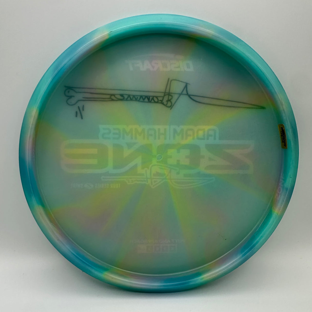 Discraft Zone Tour Series Signed Adam Hammes 1/1 Bone
