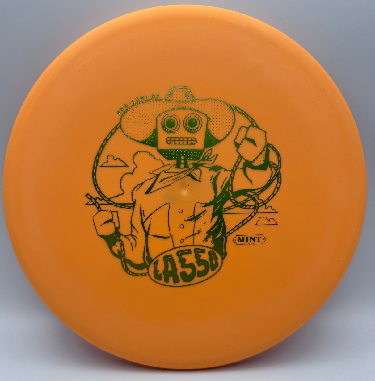 Mint Discs Lasso Royal Soft Plastic | Robot Cowboy by Brad Bond