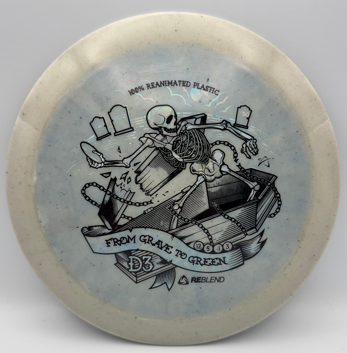 Prodigy D3 Reblend Plastic - Grave to Green Stamp