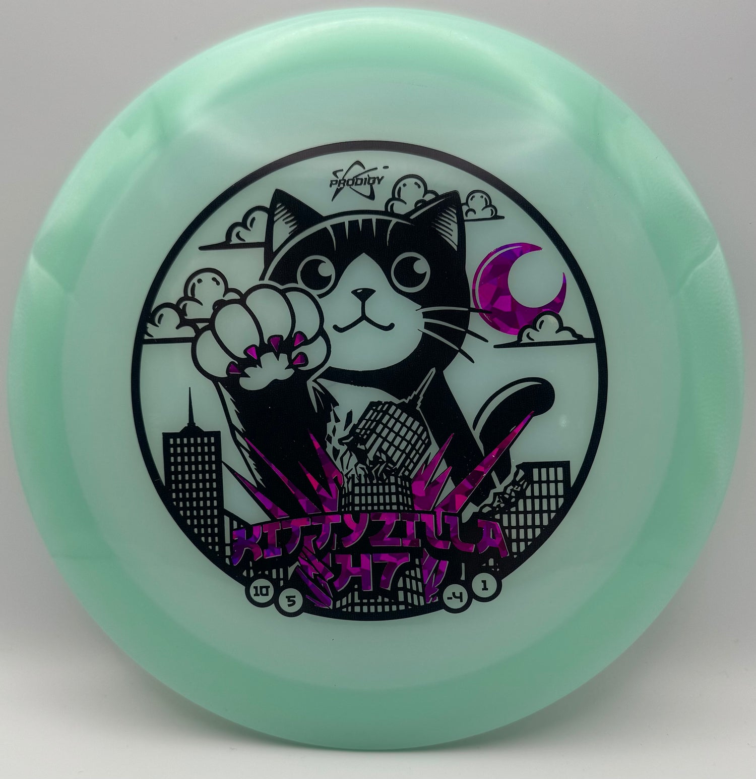 Prodigy H7 400 Glow Plastic Kittyzilla Returns Stamp