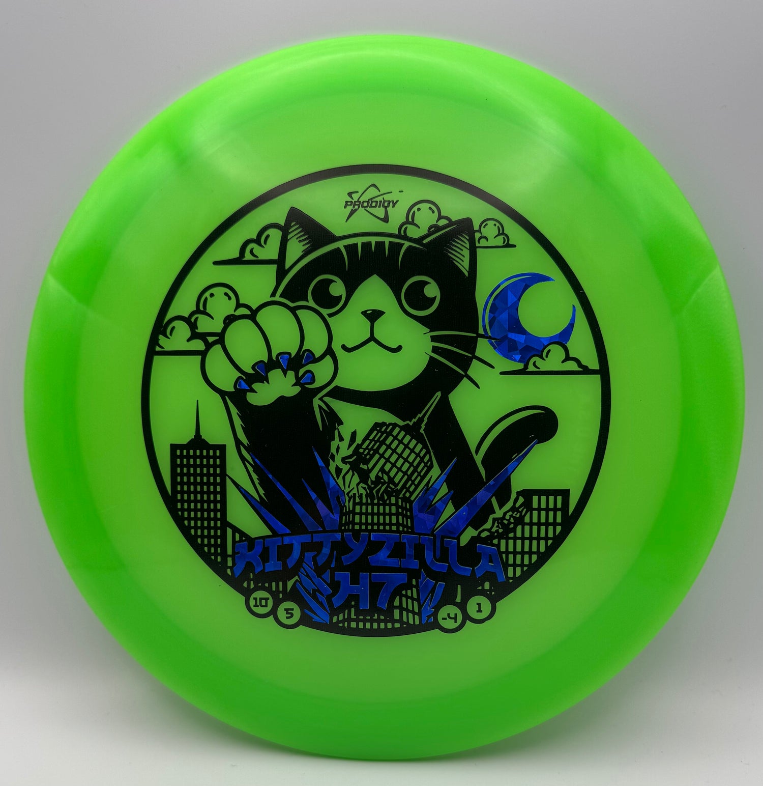 Prodigy H7 400 Glow Plastic Kittyzilla Returns Stamp