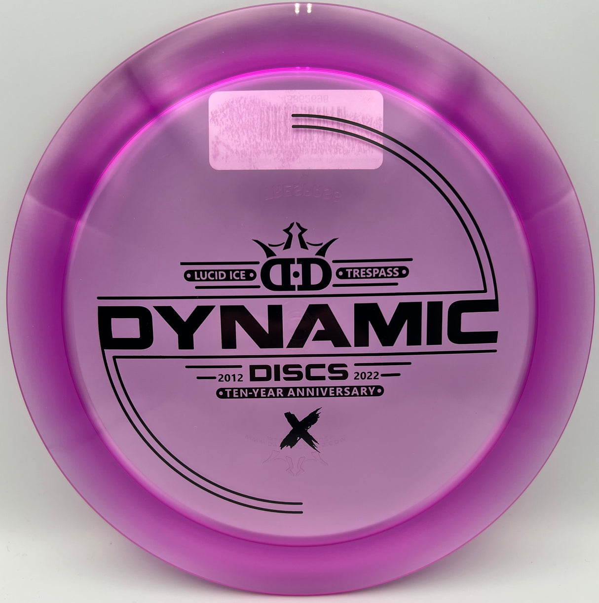 Dynamic Discs Lucid-Ice Trespass 10 Year Anniversary Stamp