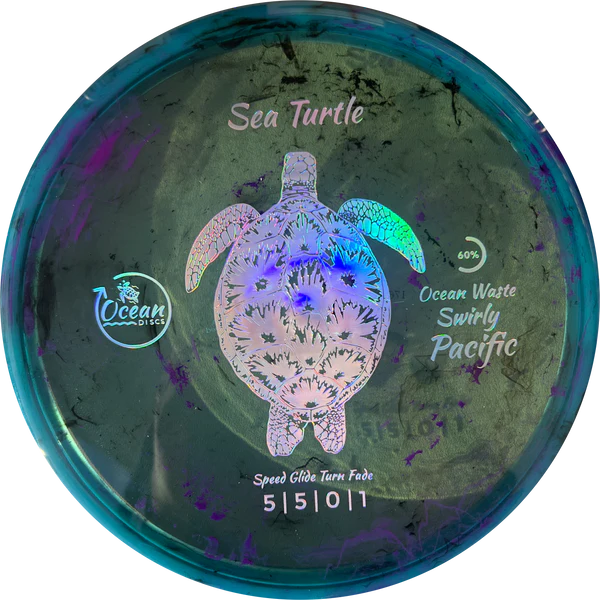 Ocean Discs Swirly Pacific Sea Turtle