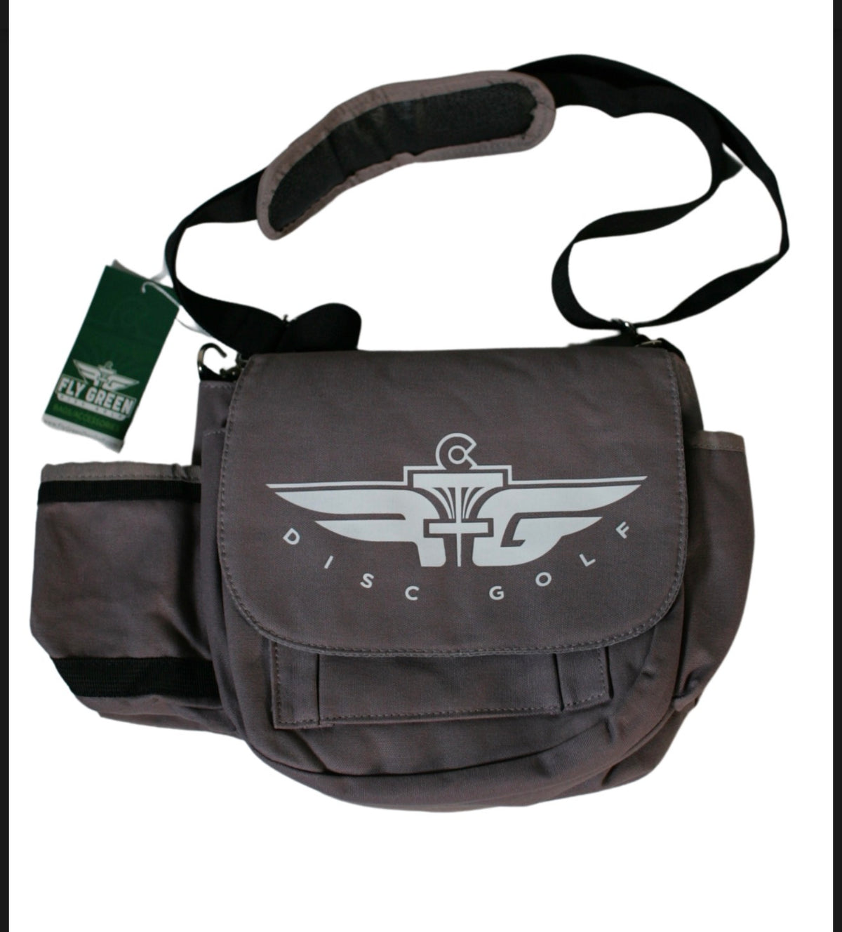 The "Nickel Bag" from Fly Green Disc Golf is the perfect putter pocket or small shoulder bag