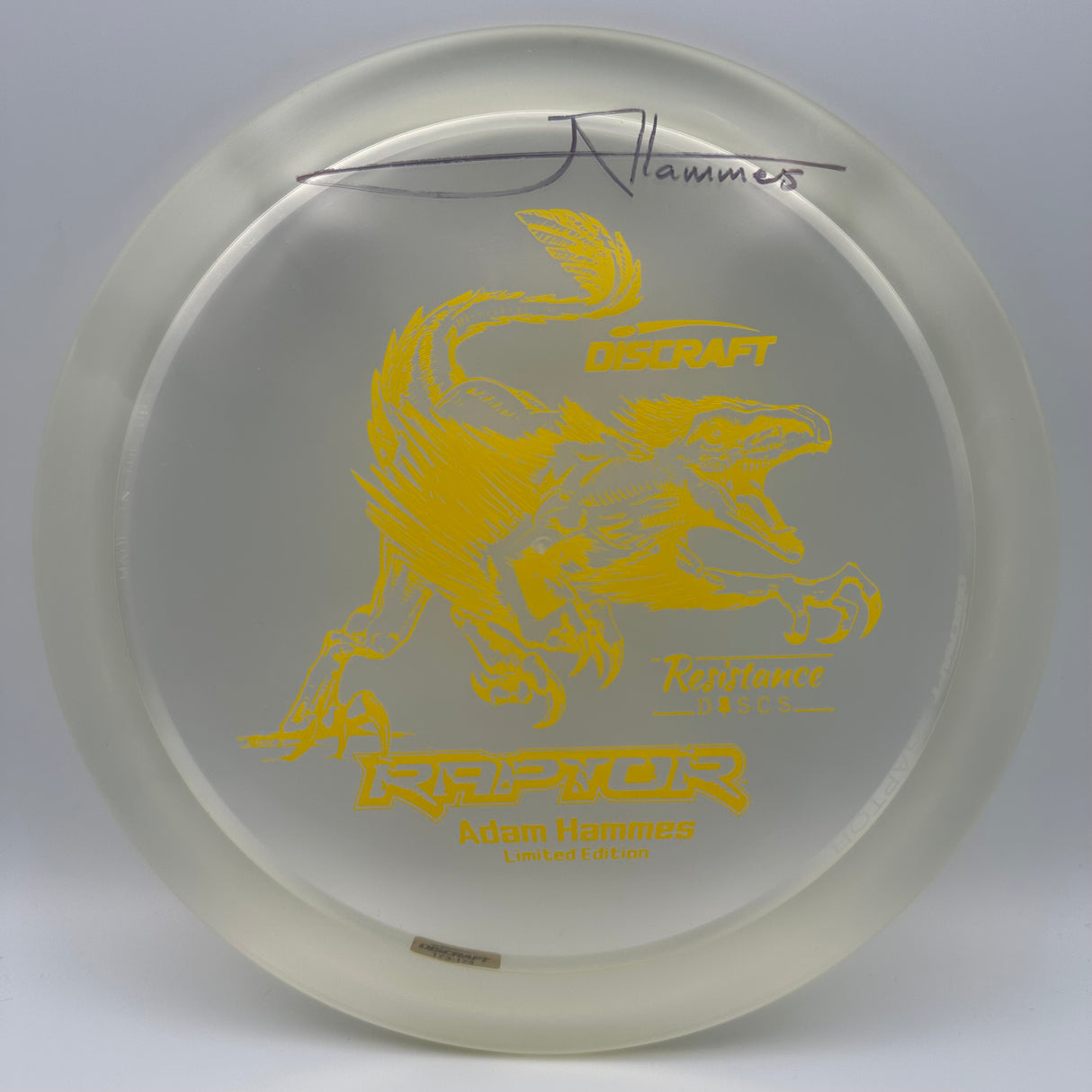 Discraft Raptor Limited Edition Signed Adam Hammes
