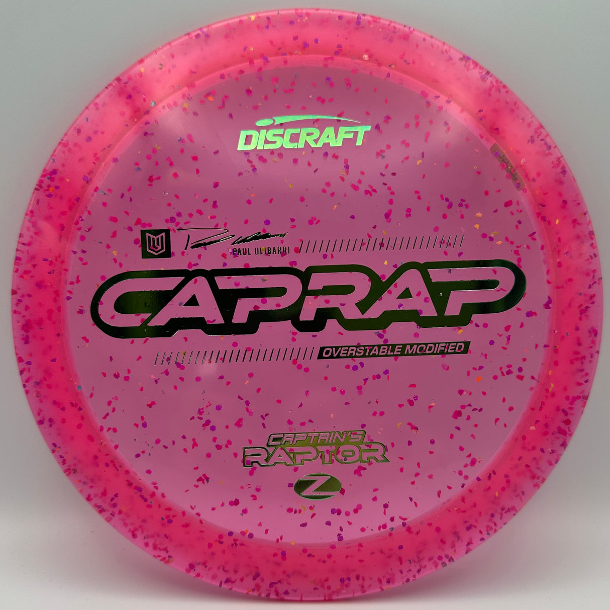 Discraft Z Confetti Captain Raptor Paul Ulibarri CAPRAP