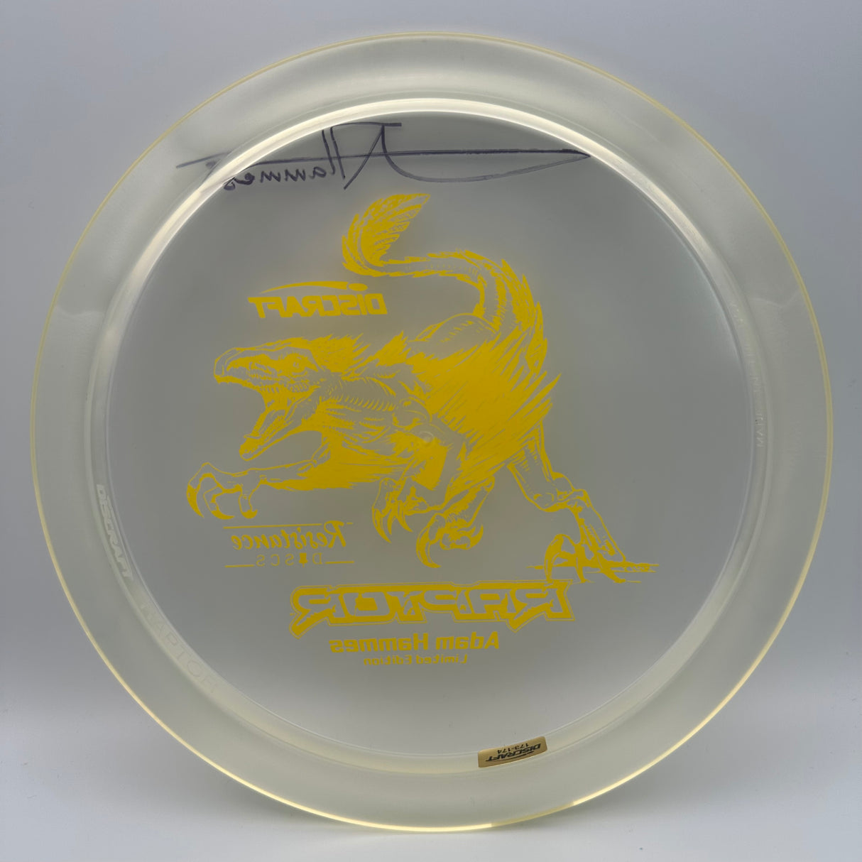 Discraft Raptor Limited Edition Signed Adam Hammes