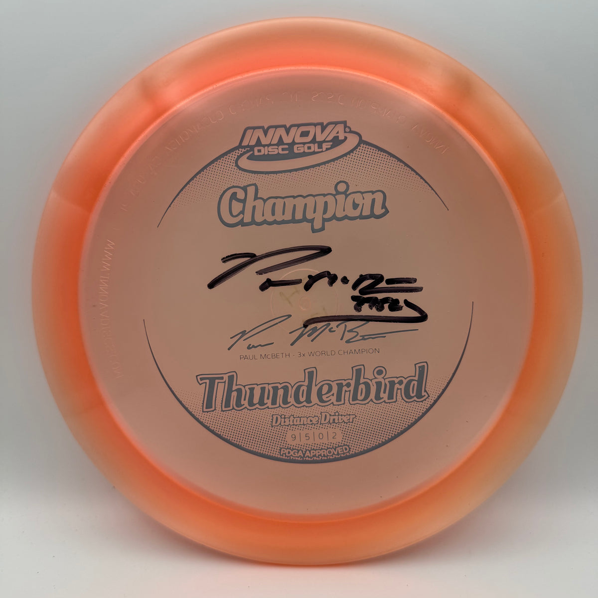 Innova Champion Thunderbird Paul Mcbeth Signed