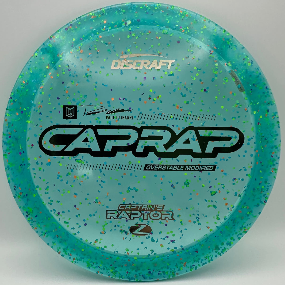 Discraft Z Confetti Captain Raptor Paul Ulibarri CAPRAP