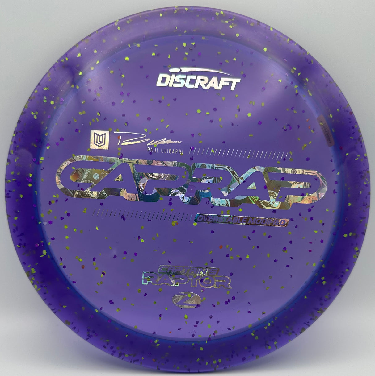 Discraft Z Confetti Captain Raptor Paul Ulibarri CAPRAP