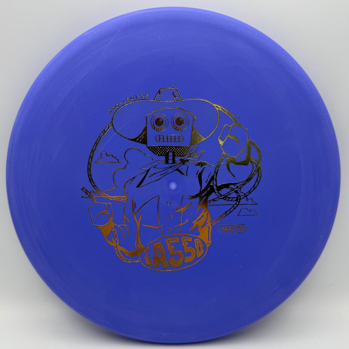 Mint Discs Lasso Royal Soft Plastic | Robot Cowboy by Brad Bond