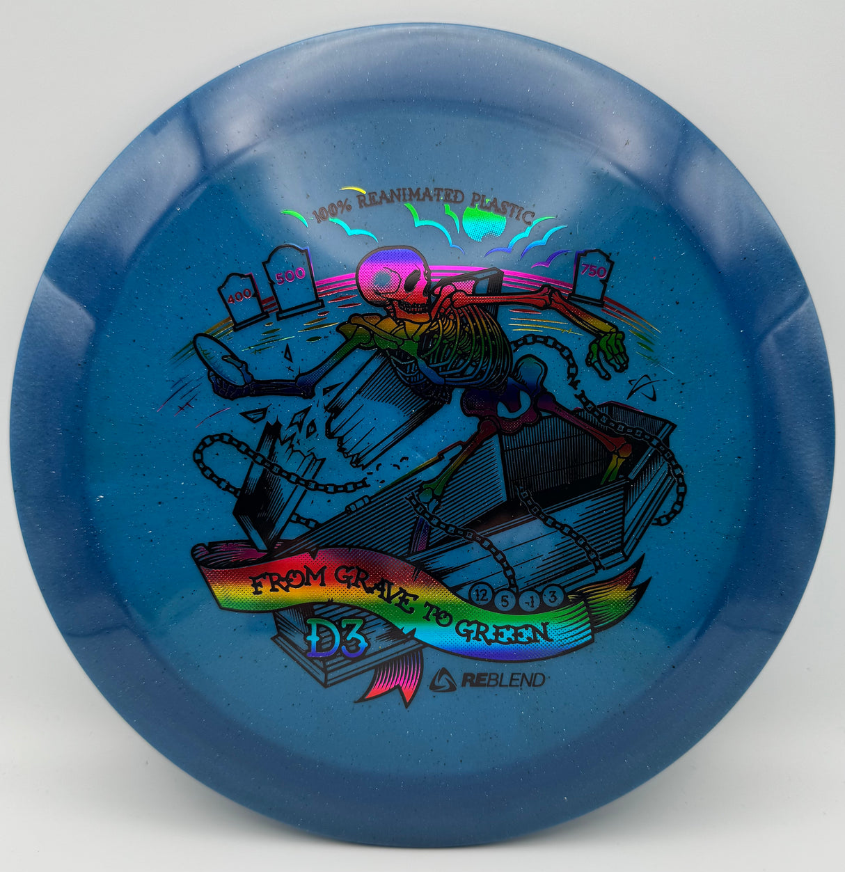 Prodigy D3 Reblend Plastic - Grave to Green Stamp