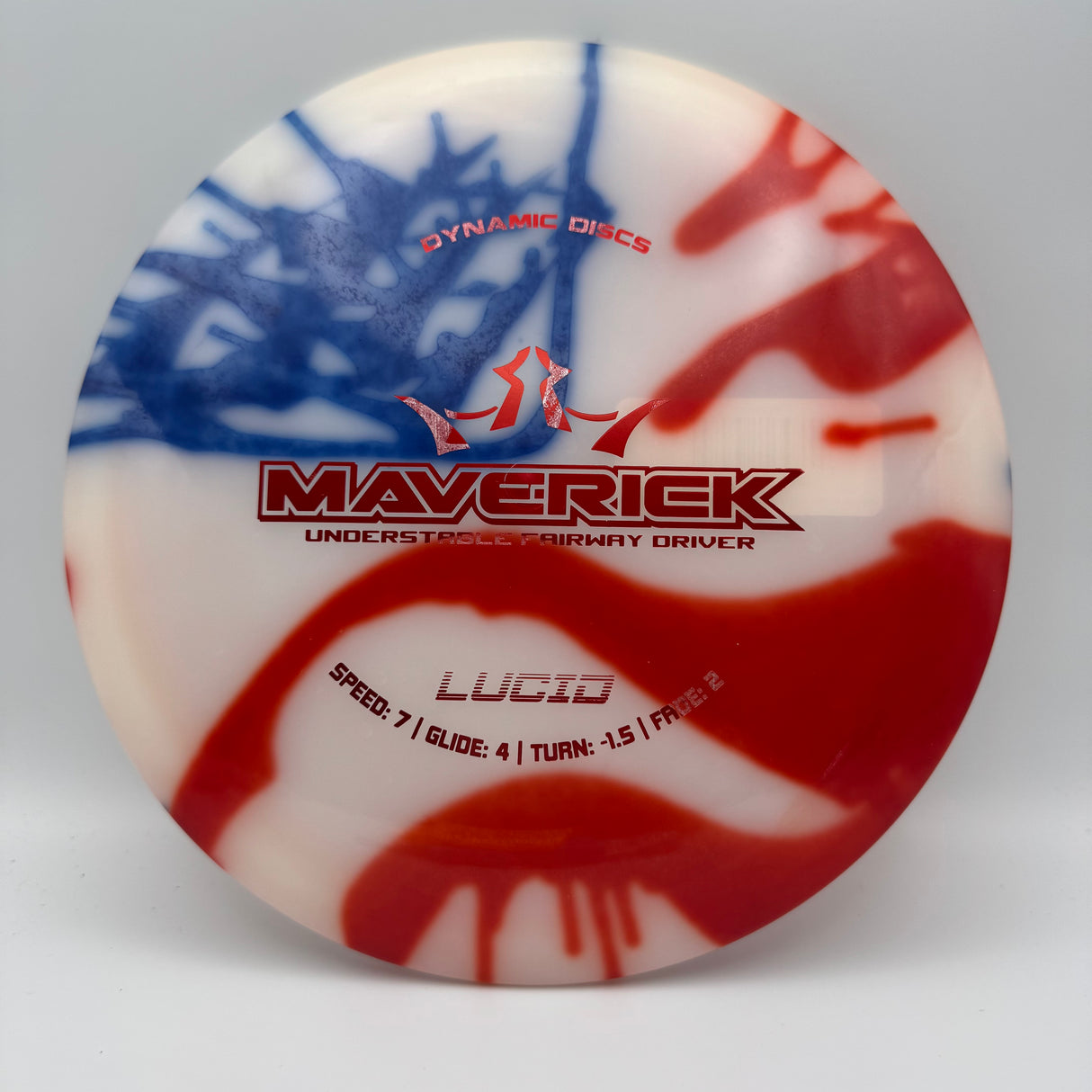 Dynamic Discs Lucid Maverick MyDye - American Flag