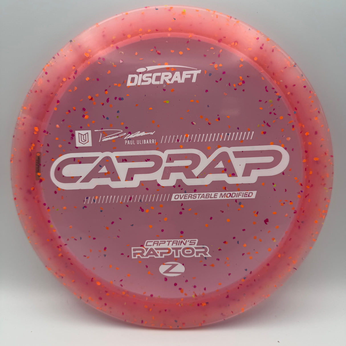 Discraft Z Confetti Captain Raptor Paul Ulibarri CAPRAP