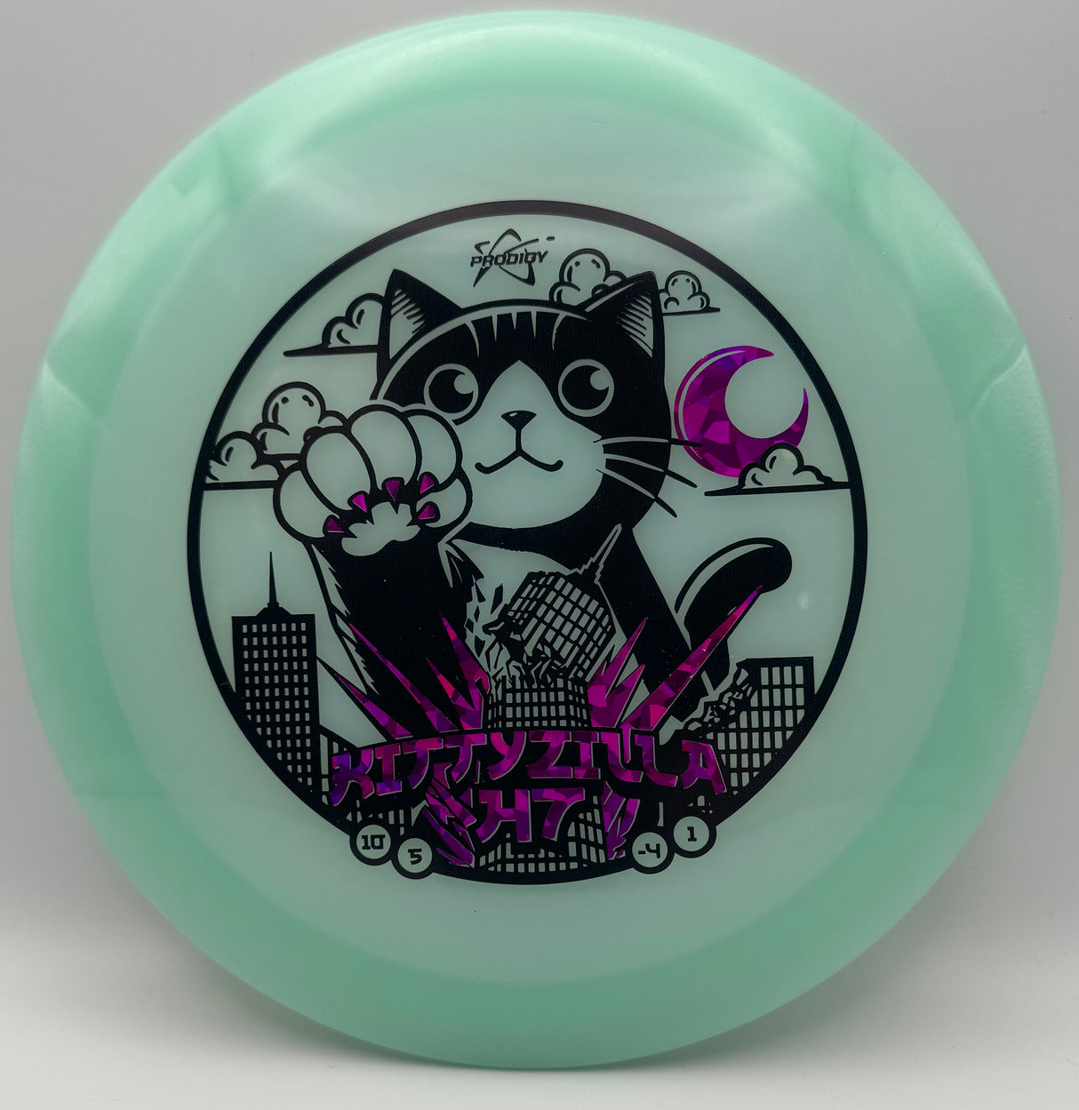 Prodigy H7 400 Glow Plastic Kittyzilla Returns Stamp