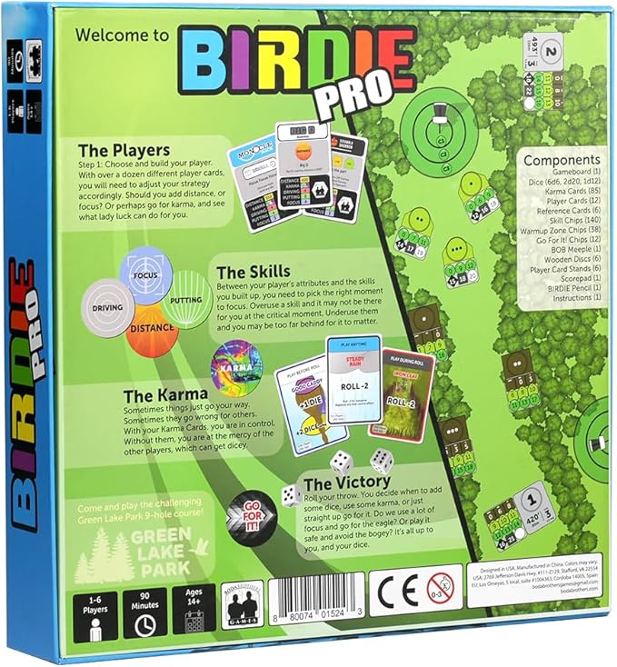 Boda Brothers Birdie Pro Disc Golf Board Game